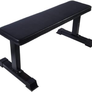 heavy duty flat weight bench | multi purpose gym bench for home & commercial use | strength training, ab workouts & full body exercise | 280kg capacity, sturdy steel frame