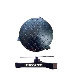 single twister core ab twister board – heavy duty iron cast waist twisting disc for abdominal & aerobic exercise, balance training, core workout, home gym fitness equipment | balance training disc compact and durable